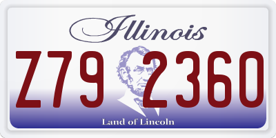 IL license plate Z792360