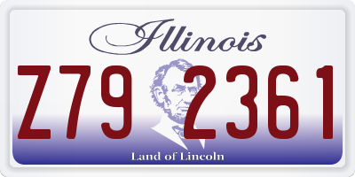 IL license plate Z792361
