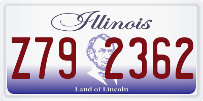IL license plate Z792362