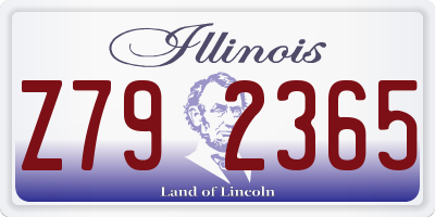 IL license plate Z792365
