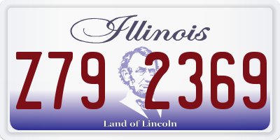 IL license plate Z792369