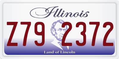IL license plate Z792372