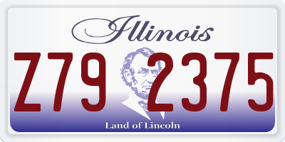IL license plate Z792375