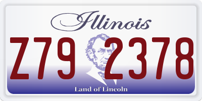 IL license plate Z792378