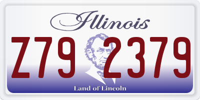 IL license plate Z792379