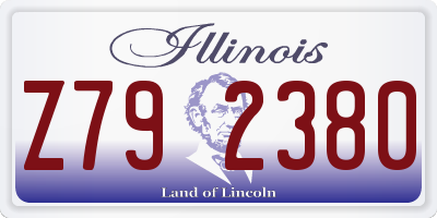 IL license plate Z792380