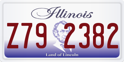 IL license plate Z792382