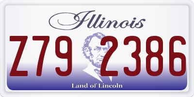 IL license plate Z792386
