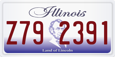 IL license plate Z792391