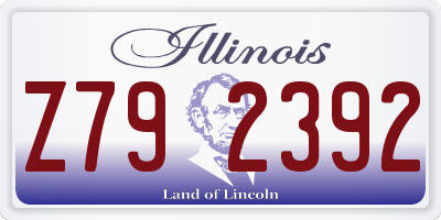 IL license plate Z792392