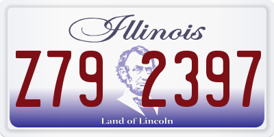 IL license plate Z792397