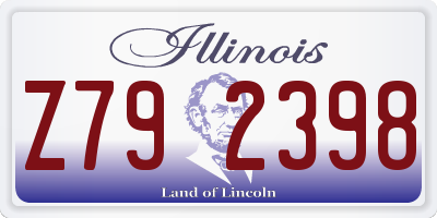 IL license plate Z792398