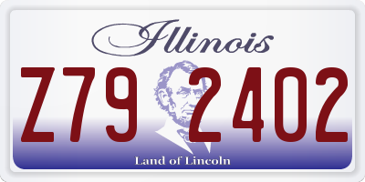 IL license plate Z792402