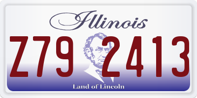 IL license plate Z792413