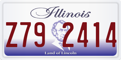 IL license plate Z792414