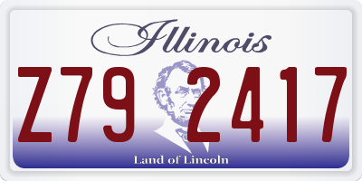 IL license plate Z792417