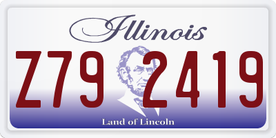 IL license plate Z792419