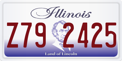 IL license plate Z792425