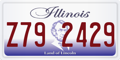 IL license plate Z792429
