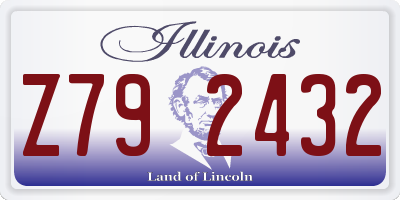 IL license plate Z792432