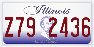 IL license plate Z792436