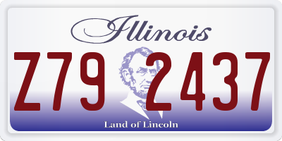 IL license plate Z792437