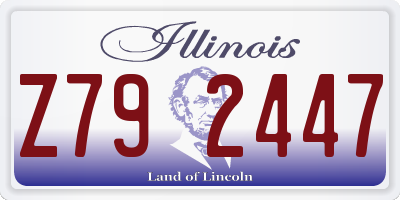 IL license plate Z792447