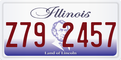 IL license plate Z792457
