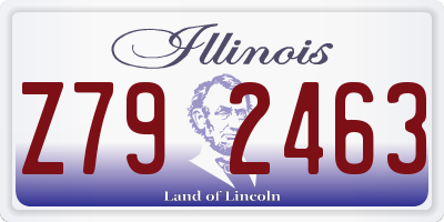 IL license plate Z792463