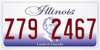 IL license plate Z792467