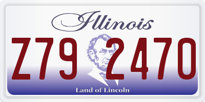 IL license plate Z792470
