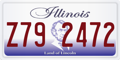 IL license plate Z792472