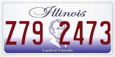 IL license plate Z792473