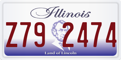 IL license plate Z792474