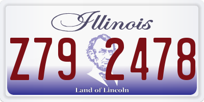IL license plate Z792478
