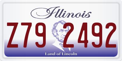 IL license plate Z792492