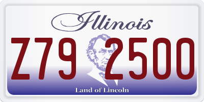 IL license plate Z792500