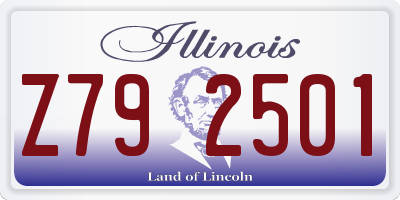 IL license plate Z792501