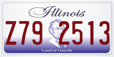 IL license plate Z792513
