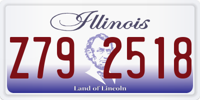 IL license plate Z792518