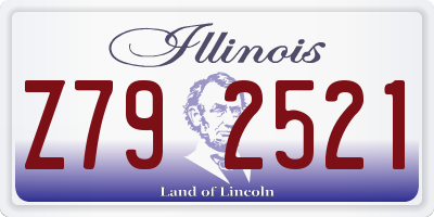 IL license plate Z792521