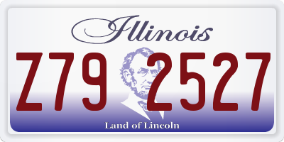 IL license plate Z792527