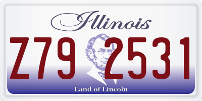 IL license plate Z792531