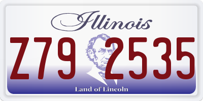 IL license plate Z792535