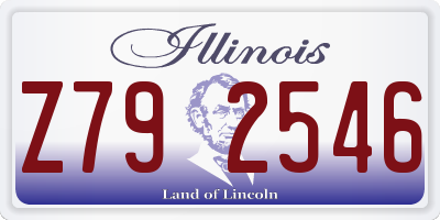 IL license plate Z792546