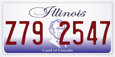 IL license plate Z792547