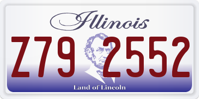 IL license plate Z792552