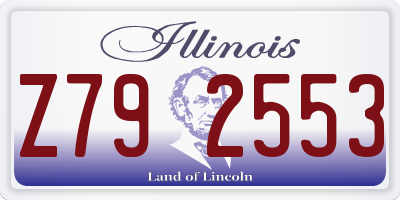 IL license plate Z792553