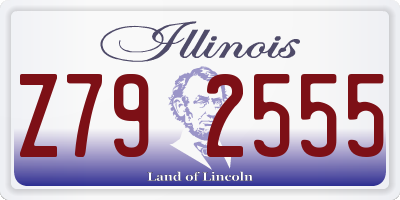 IL license plate Z792555
