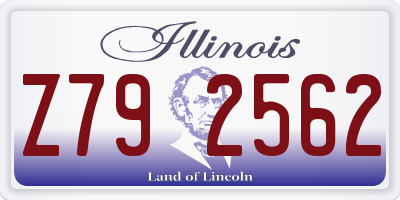 IL license plate Z792562